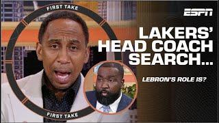 Stephen A. ADDRESSES THE REALITY of LeBron’s role in the Lakers’ next head coach  | First Take