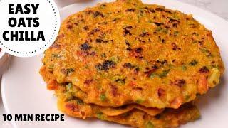 10-MINUTE OATS CHILLA Recipe for Weight Loss | Healthy Tuesdays - Episode 01