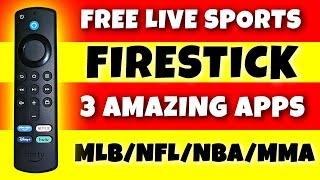 FREE SPORTS ON YOUR FIRESTICK | 3 GREAT APPS