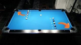 Cross position 10-ball rotation drill