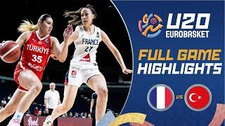 Quarter-Finals: France  vs Turkiye  | Highlights | FIBA U20 Women's EuroBasket 2024