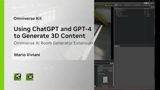 Using ChatGPT and GPT-4 to Generate 3D Content in Omniverse