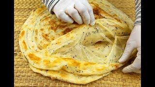 Yemeni MALAWAH recipe "FlatBread" Multi Layered "Bread" Layers | Layered Flat Yemeni Bread |