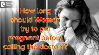 How long should women try to get pregnant before calling the doctors? - Dr. Sireesha Reddy