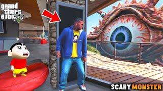 Shinchan and Franklin Hiding From Monster inside His House In GTA 5 | Paradox FTW