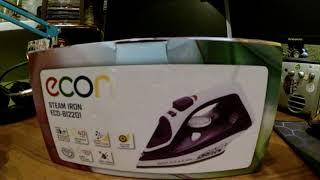 Утюг ECON ECO BI2201 фиолетовый, 2200 Вт, с паровым ударом, с керамической подошвой