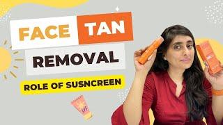 Face tan removal| Remove sun tan from face| Sunscreen to prevent tanning| Lotus sunscreen review