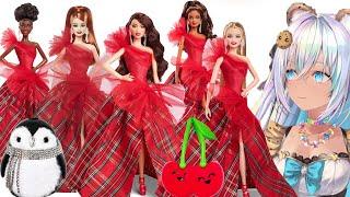 All 5 of the NEW 2024 Holiday Barbie Collector Dolls