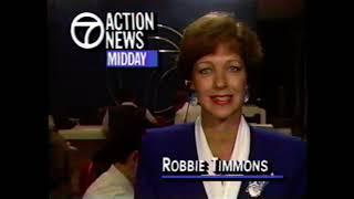 WXYZ Detroit: September 23, 1991 - Midday News Break Robbie Timmons
