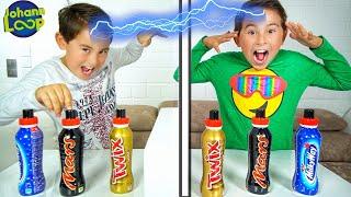 Twin Telepathy Milkshake Challenge! Bruder vs. Bruder | Echte Zwillinge! | Johann Loop