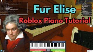 Fur Elise (Easy Roblox Piano Tutorial) | SHEETS IN DESCRIPTION!