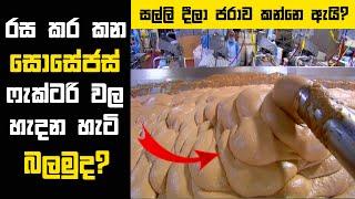 Sathya Gaweshaka | ෆැක්ටරි වල සොසේජස් හදන හැටි බලමුද? | Let's see how sausages are made in factories