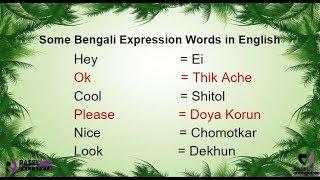Learn Bengali Frequently Used Expression Words In English