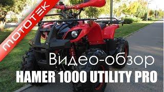 Квадроцикл Детский Электрический HAMER 1000 UTILITY PRO | Видео Обзор | Тест Драйв от Mototek