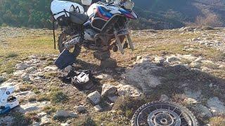 Howto: Repair front tire flat in the wild on your BMW R 1200 GS Adventure