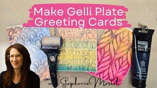 Gel Plate Printing For Cards