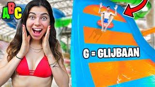 ABC ALFABET WATERPARK CHALLENGE!! *INDOOR ZWEMPARADIJS* #384