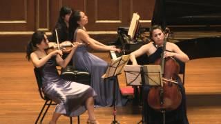 Schumann Piano Trio No.1 Clara Trio filmed by Simon