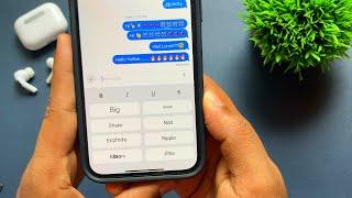 How to Use Text Effect in iMessage on iPhone with iOS 18