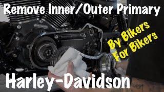 Harley Inner & Outer Primary Housing, Clutch, Compensator Sprocket, Chain Removal-DIY