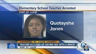 Teacher accused of having sex with a minor