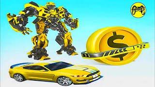 Coin Robot Car Transform: Wars Robot Transformation Game 2021 - Android Gameplay