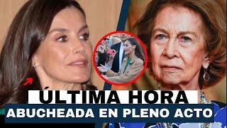 DOÑA LETIZIA ABUCHEADA en PLENO ACTO REAL tras ESCÁNDALO POR LA REINA SOFÍA