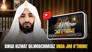 Dinga hizmat qilmoqchimisiz unda jim o’tiring! | Ustoz Abdulloh Zufar