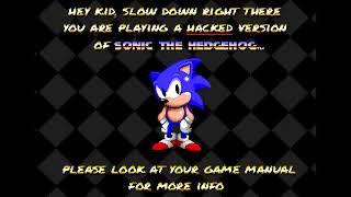 Sonic The Hedgehog (1991)  Anti Piracy Screen (Fan-Made)