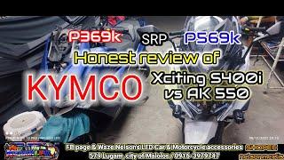 honest comparison video of Kymco AK550 vs Kymco Exciting s400i