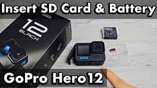 GoPro Hero 12: How to Insert SD Card & Battery