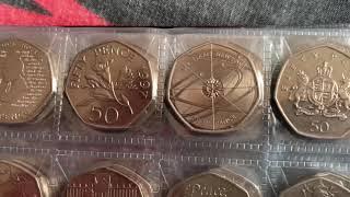 My 50p collection - rare fifty pence pieces - The UK coin hunt 2020