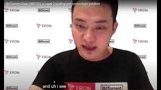 비트토렌트 저스틴선 실시간 인터뷰 발췌 #BTT #BTTC #TRX #APENFT @justinsuntron @BitTorrent #트론 #아펜프트 #박한우교수 #웹3.0