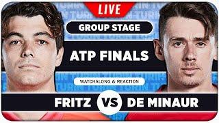 FRITZ vs DE MINAUR • ATP Finals 2024 • LIVE Tennis Watchalong Stream