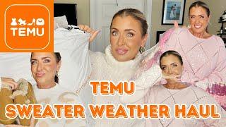 Temu Sweater Weather Try-On Haul | From Smexy to Cozy | Hotmess Momma Vlogs