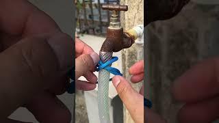 You can use the "Constrictor Knot" for tying a hose to a faucet.