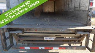 2010 Vanguard VXP 48' Tandem Axle Dry Box Trailer - TRO 1105242