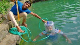 Making Underwater Helmet For Exploring Pond | അണ്ടർവാട്ടർ ഹെൽമെറ്റ്‌ ഉണ്ടാക്കിയപ്പോൾ | M4 Tech |