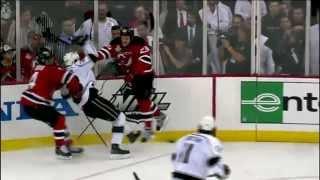 David Clarkson big hit on Dustin Brown. June 9th 2012