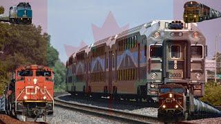 30+ Trains On and Off the Island of Montreal - June 2024 Canada Trip