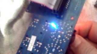 BCR2000 Modding probando led azul