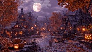 RENAISSANCE AUTUMN VILLAGE AMBIENCE with Autumn Leaves, Crickets, Owl, Autumn Sounds,Halloween Music