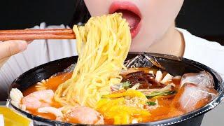 ASMR 냉짬뽕 먹방 | Spicy Cold Seafood Noodles | Jjampong | Eating Sounds Mukbang