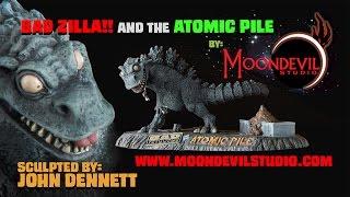 Monster Model Review #175 Bad Zilla and the Atomic Pile by John Dennett