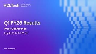 HCLTech Q1 FY25 Results Press Conference