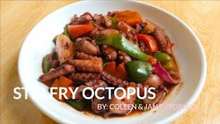 STIR FRY OCTOPUS | OCTOPUS DISH