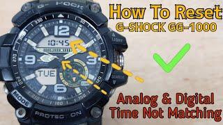 How To Reset Casio G-SHOCK GG-1000 Watch | Analog Digital Time Not Matching | SolimBD