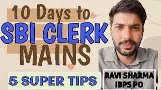 Sure shot way to crack SBI CLERK MAINS 2023 | 10 Days 5-Point Super Plan | Must Watch | Ravi Sharma