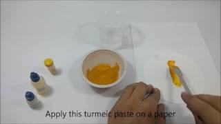 Turmeric act as a natural indicator