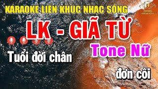 Karaoke Liên Khúc Nhạc Sống Bolero Tone Nữ | Tuyển Chọn Nhạc Trữ Tình Dễ Hát Nhất - Giã Từ